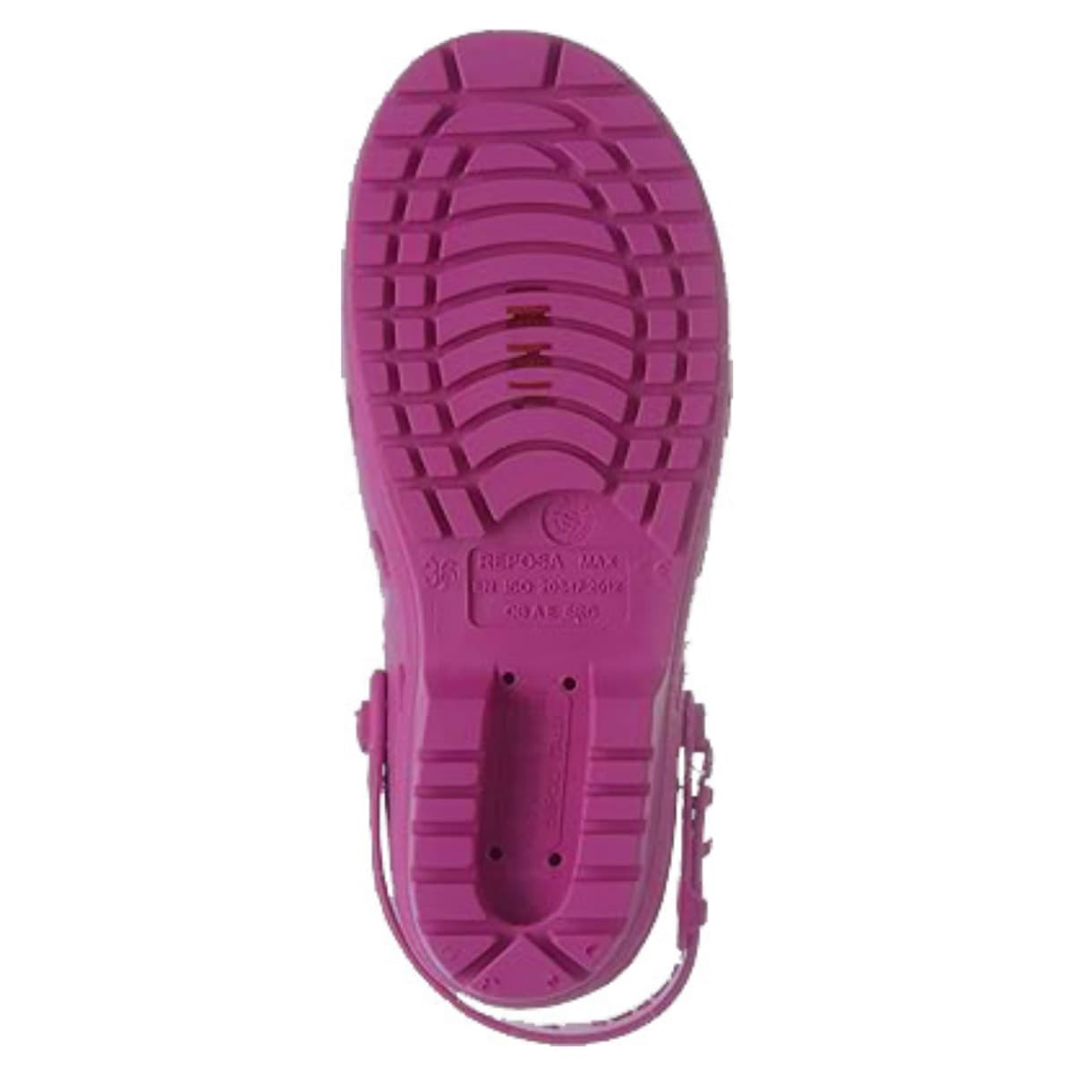 REPOSA Max - Zuecos Sanitarios Mujer y Hombre en Goma con Suela Antideslizante SRC, Zuecos Enfermera Anatómicos con Correa Ajustable, Zapatos Sanitarios Esterilizables Antishock Transpirables Ligeros — view 2