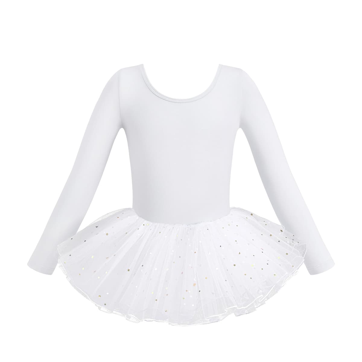 HIPPOSEUS Niña Tutu Vestidos de Ballet Maillot de Danza Gimnasia Leotardo Body Clásico para Niñas Body Traje de Baile,Y-04WDM — view 12