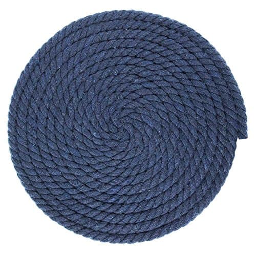 West Coast Paracord Twisted 3 Strand Natural Cotton Rope Artisan Cord – 1/4, 1/2, 5/8, 3/4 and 1 Inch Diameters – 10, 25, 50, 100 Feet