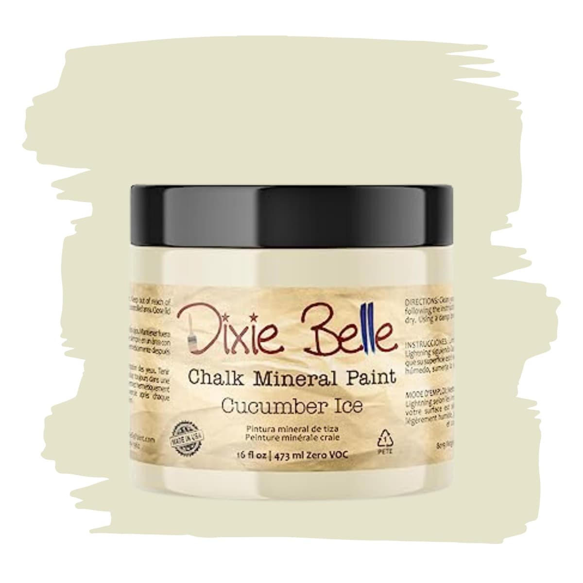 Dixie Belle Paint Company Chalk Finish Furniture Paint - Caviar (32oz) - Matte Black Chic Chalk Mineral DIY Furniture Paint — view 294