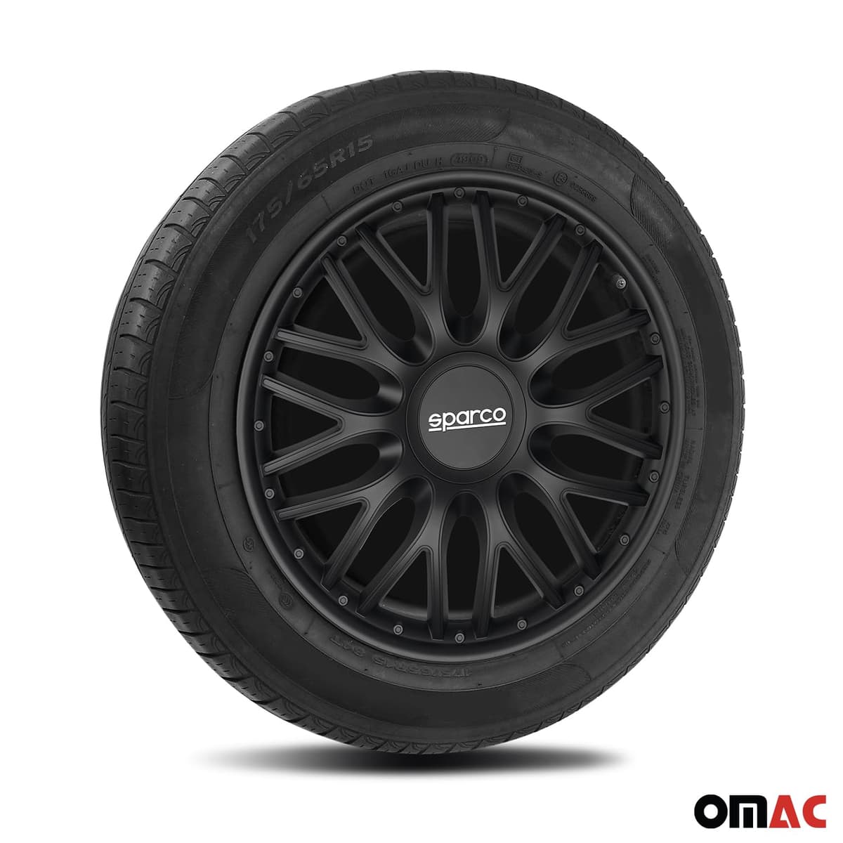 Sparco SPC1596BK Wheel Trims Roma Black, Set of 4, 15 Inches — view 5