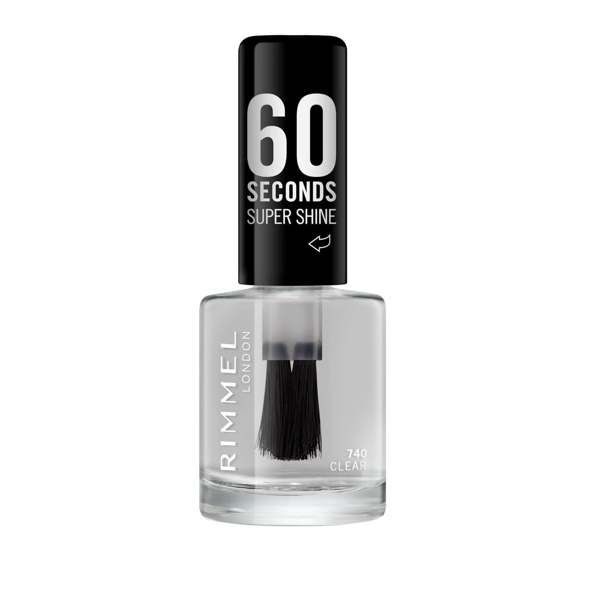 Rimmel London 60 Seconds Super Shine Nail Polish, 740 Clear, 8 ml