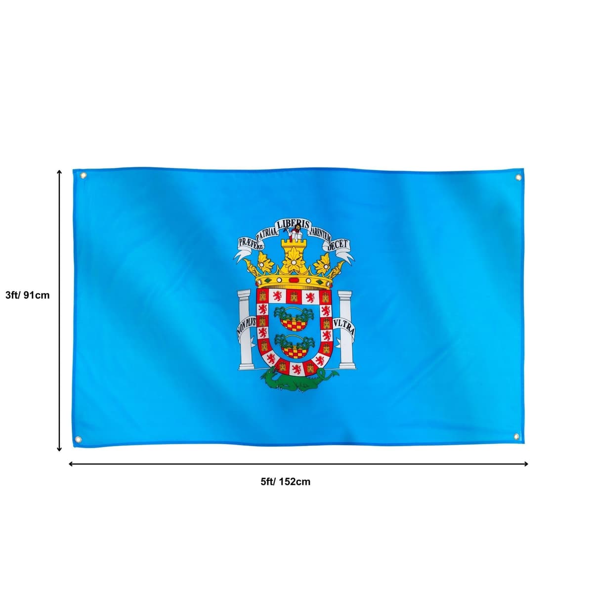Runesol Cornwall Flag - 91x152cm, 3ft x 5ft, Cornish Flag, 4 Grommets, Eyelet in Every Corner, Premium Quality, Inside & Outside Use, Vivid Colours — view 490