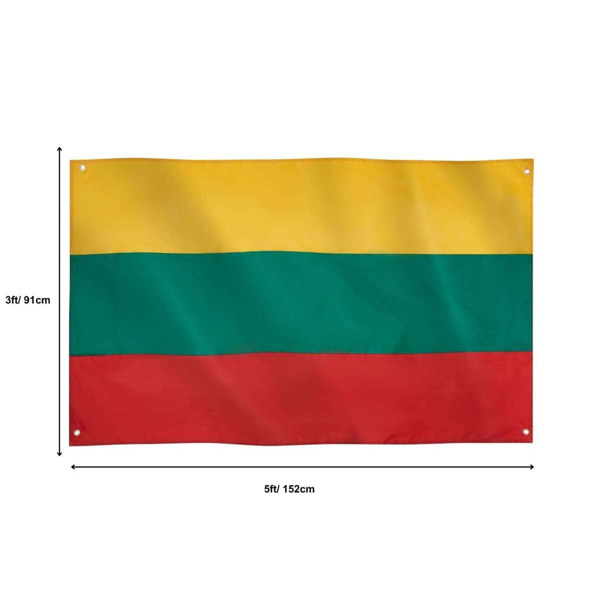 Runesol Cornwall Flag - 91x152cm, 3ft x 5ft, Cornish Flag, 4 Grommets, Eyelet in Every Corner, Premium Quality, Inside & Outside Use, Vivid Colours — view 935