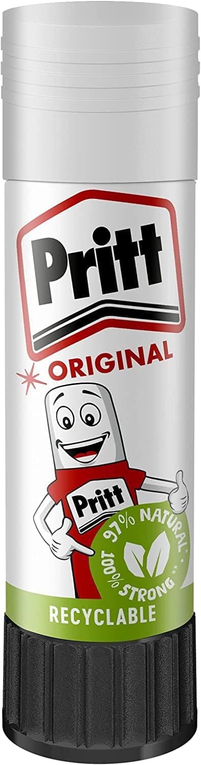 Pritt Glue Stick, Safe & Child-Friendly Craft Glue for Arts & Crafts Activities, Strong-Hold adhesive for School & Office Supplies, 22 g (Pack of 3) — view 4