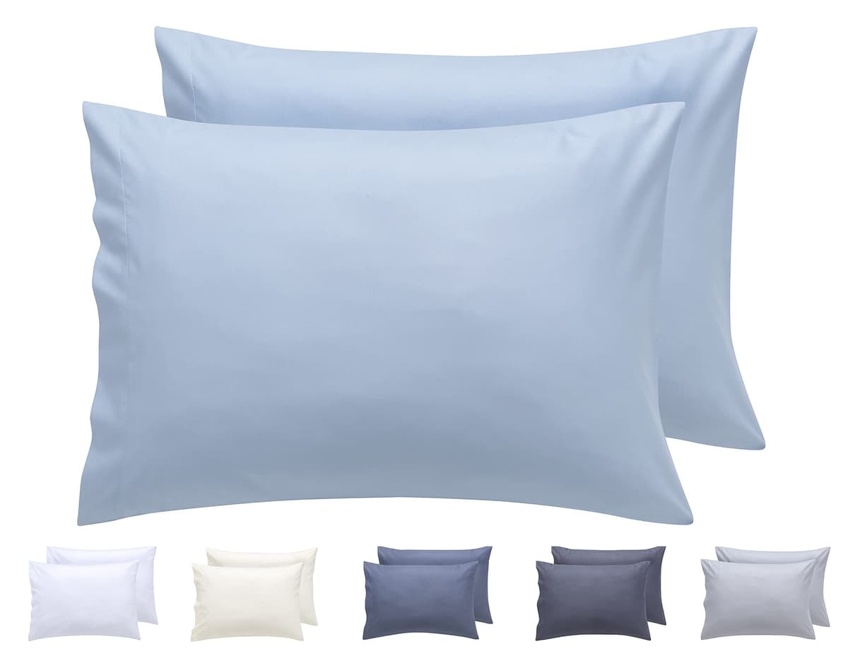 Todocama – Juego de 2 Fundas de Almohada, Microfibra Extra Suave, hipoalergénicas. Juego de 2-70x40 cm Blanco — view 32