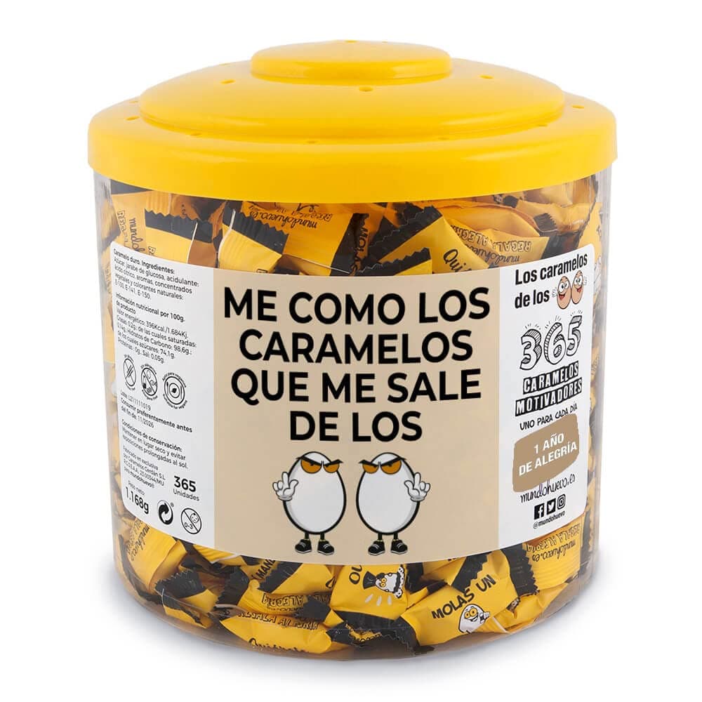 Regalo original. Tarro con 365 caramelos motivadores. Mi compañera de trabajo mola un huevo. Un caramelo motivador para cada dia del año — view 7