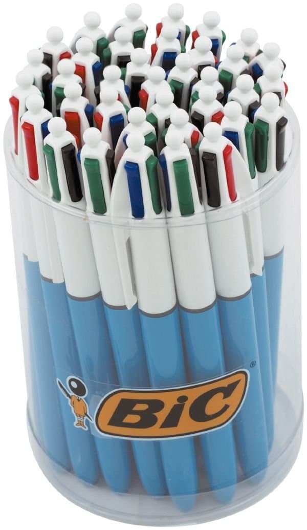 BIC 4 Colours Pens Multicolour Original - Retractable Ballpoint Pens - Pack of 3 — view 9