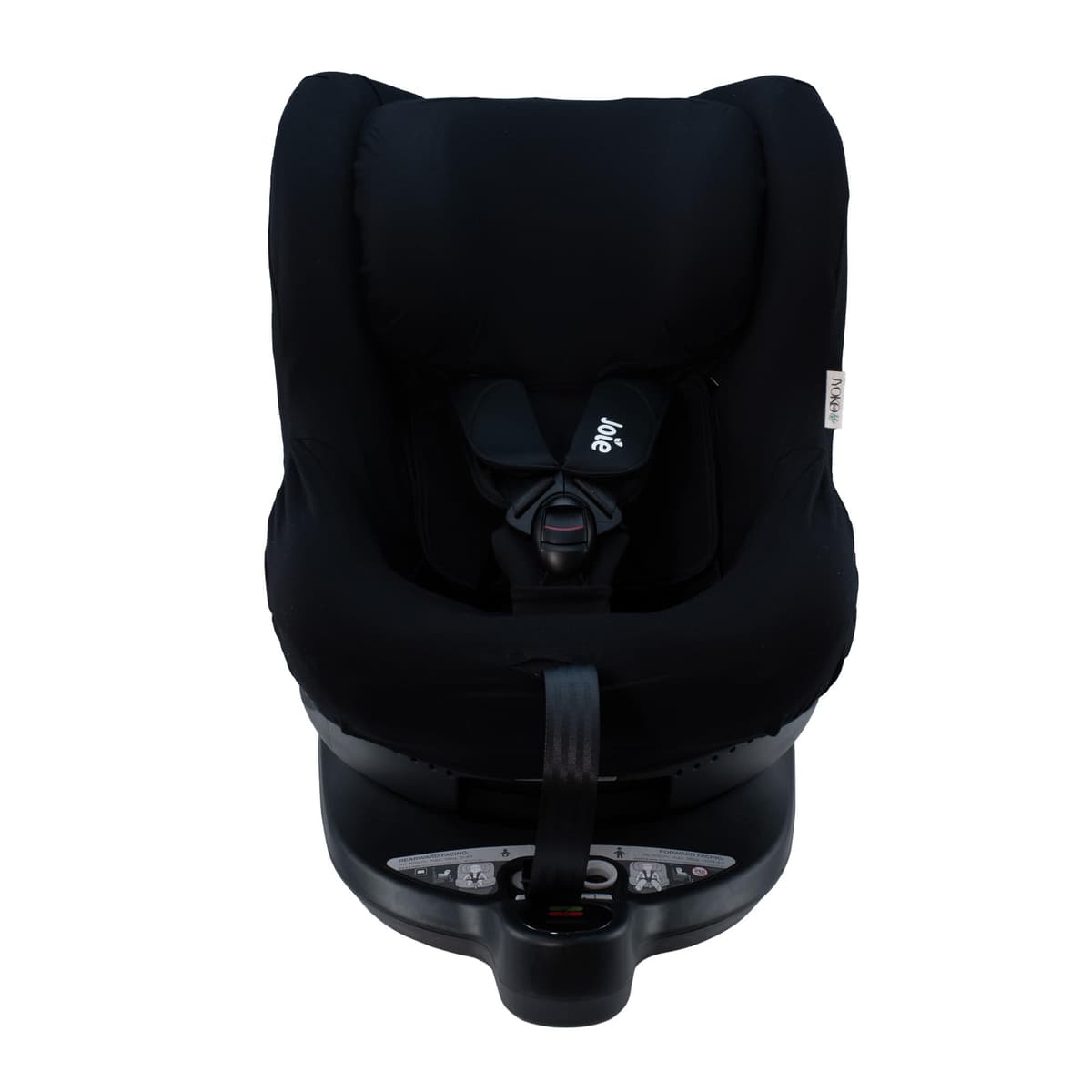 JYOKO Kids Funda de algodón Compatible con Joie Spin 360 y Nuna Rebl (Black Series, Funda Joie I-Spin 360)