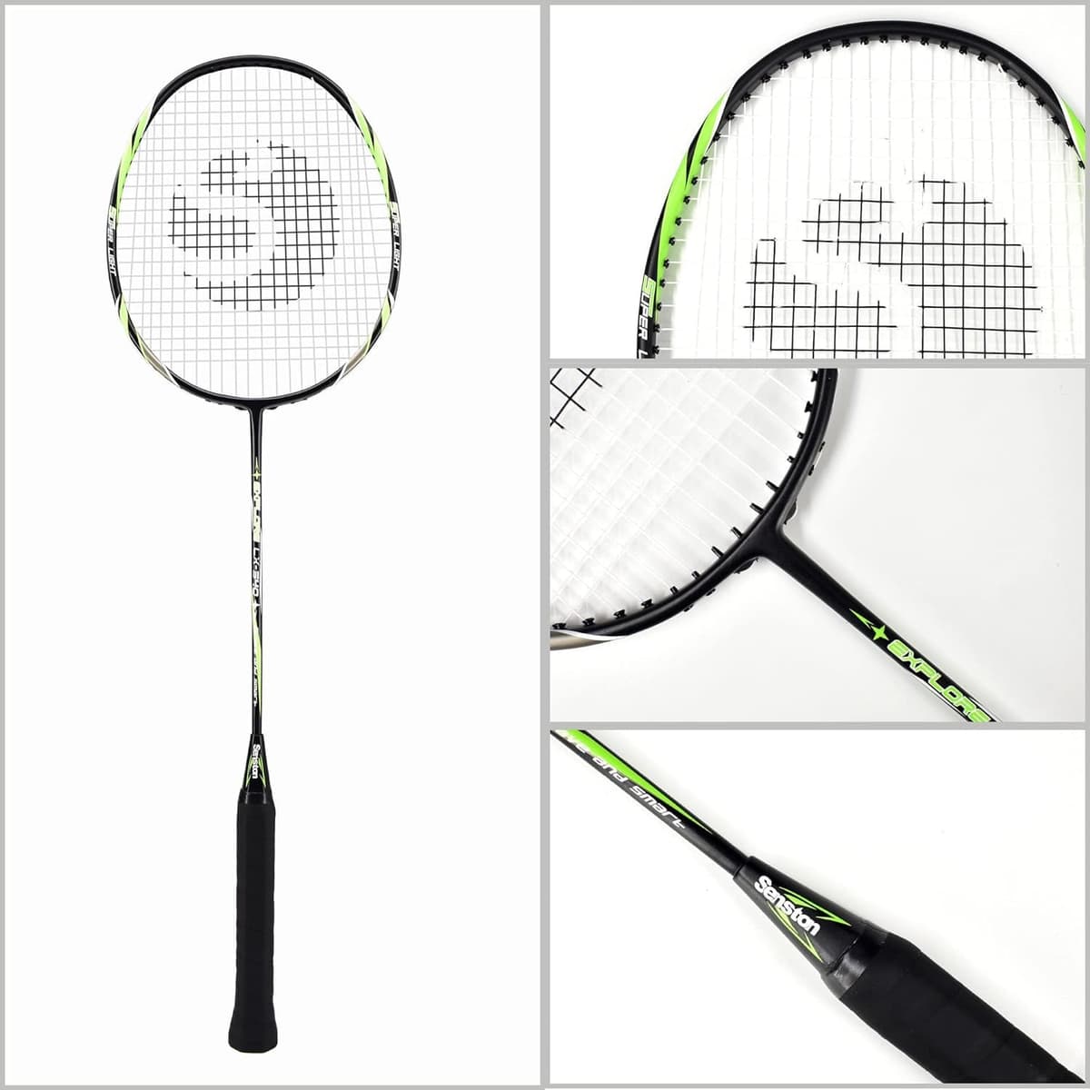 Senston Raquetas de Bádminton,Unisex Adulto Badminton Racket-Incluyendo bádminton Bolsa/2 Raquetas/2 bádminton/2 Sobregrip — view 5