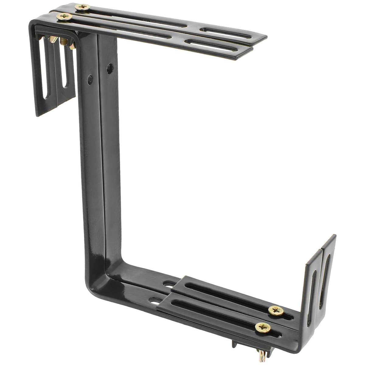 com-four® 4x Soporte de Maceteros para Parapetos y Barandas de Balcón - Soporte de Jardineras Universalmente Adecuado y Ajustable - Sin Perforar (04 piezas - antracita) — view 7