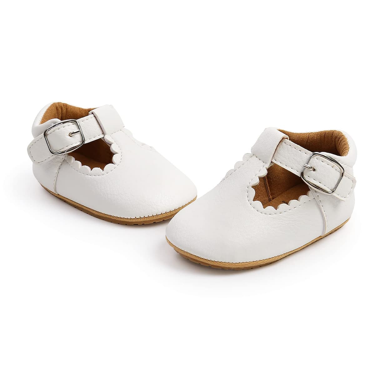 Baby Girls First Walking Shoes Mary Jane PU Leather Anti-Slip Princess Shoes Infant Baby Shoes — view 3