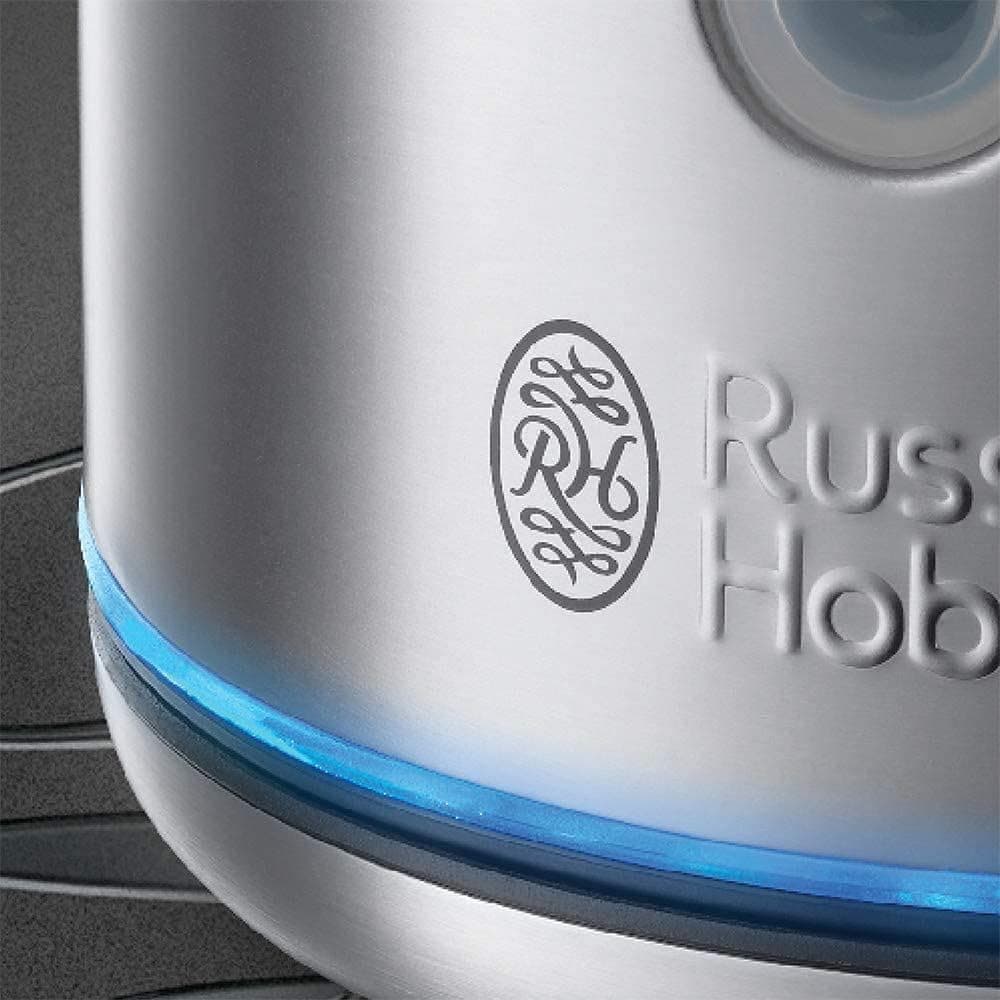 Russell Hobbs Brushed Stainless Steel Electric 1.7L Cordless Kettle (Quiet & Fast Boil 3KW, Removable washable anti-scale filter, Push button lid, Perfect pour spout) 20460 — view 5
