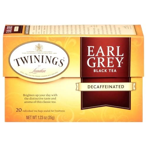 Twinings Decaf Earl Grey Individually Wrapped Teabags, Naturally Caffeine-Free, Black Tea Enhanced with Bergamot Citrus, 20 Count (Pack of 6), Enjoy Hot or Iced — view 3