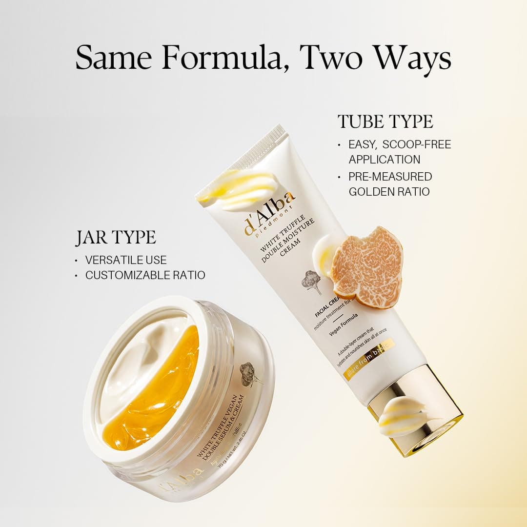 d'alba Crema y suero doble de trufa blanca italiana, 2 en 1 personalizable, elasticidad y cuidado nutritivo, crema vegana para todo tipo de piel, skincare coreano (70 g) — view 8
