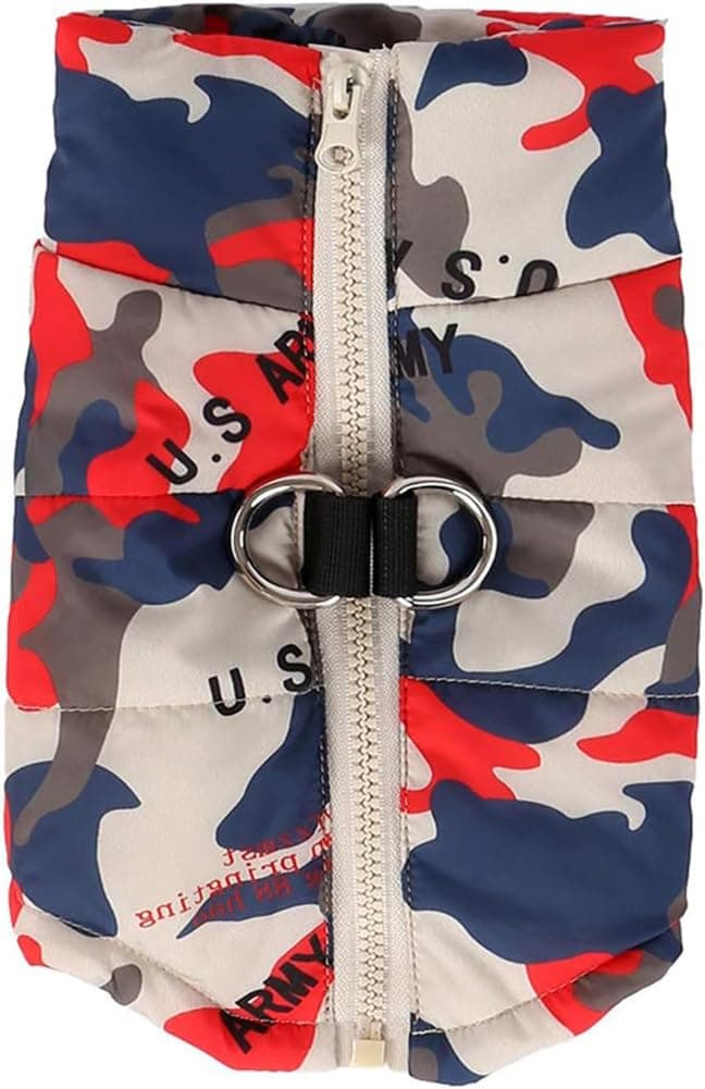 Winter Waterproof Windproof Dog Vest - Warm Dog Jacket for Cold Weather - Camouflage, Small (Teddy, Chihuahua, Yorkshire) Only — view 38