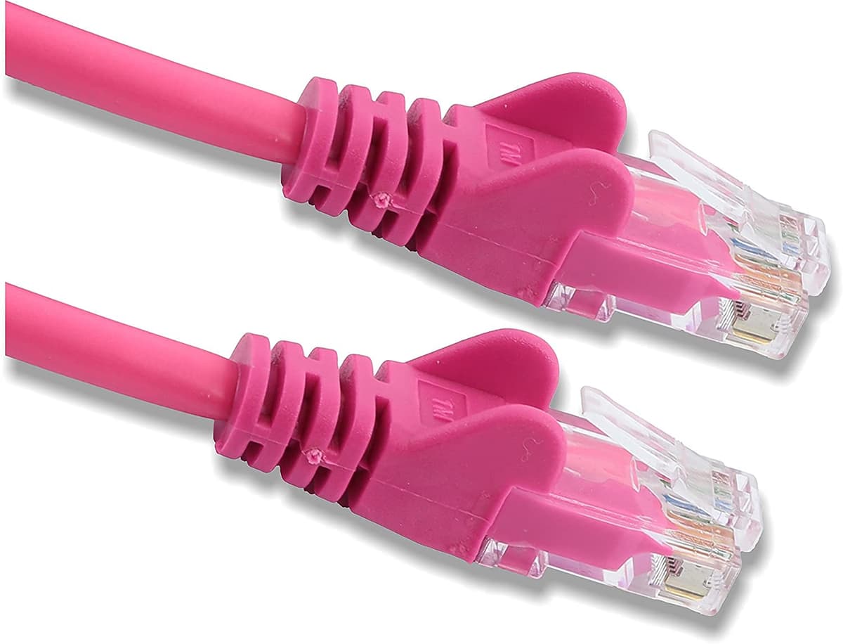 10m-20m Cat5e (enhanced) High Speed Ethernet Cable – Lan Network Cable with RJ45 Connector Lead – Ideal for Internet, Router, Modem, Smart TV, PC and Laptop – 10m Purple — view 8