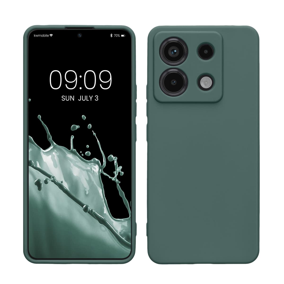 kwmobile Carcasa Compatible con Xiaomi Redmi Note 14 Pro 5G / Poco X7 Funda - Funda Ultrafina de TPU con Bordes elevados - Lavanda Metalizado — view 192
