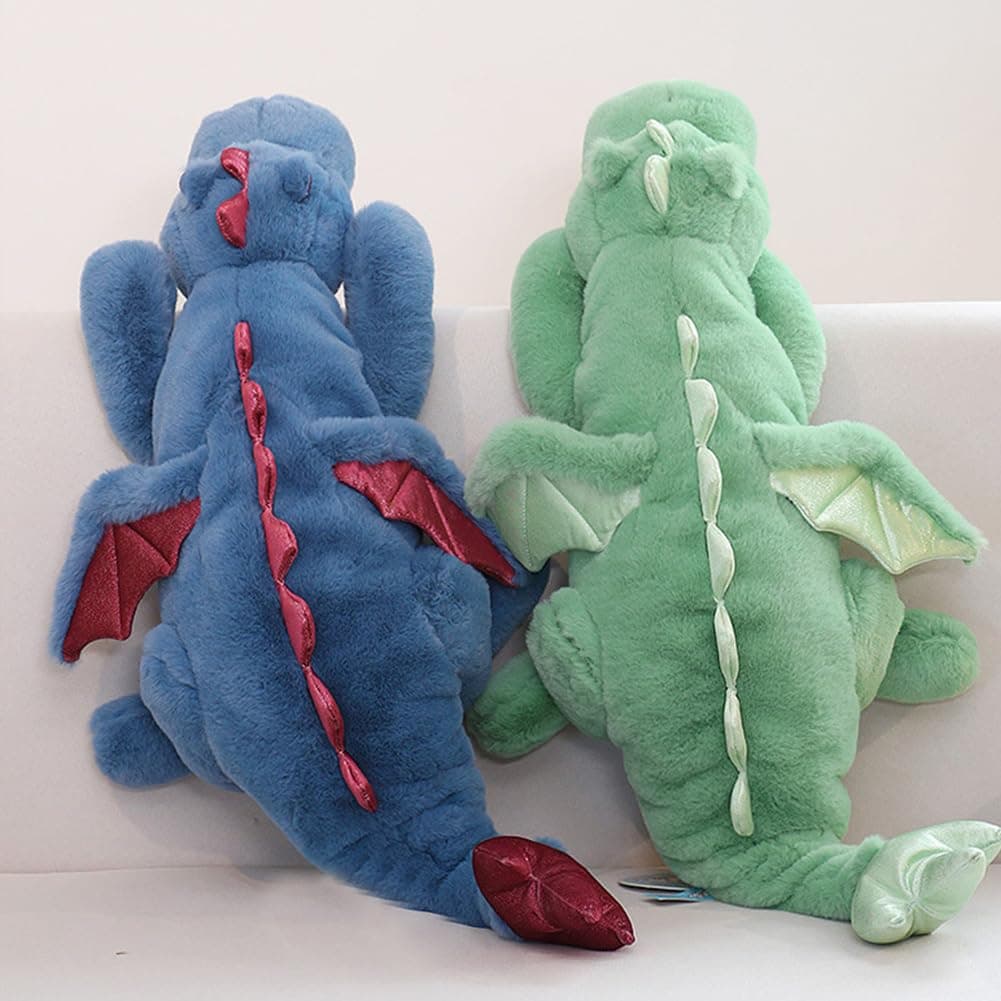 2.2KG Weighted Dragon Stuffed Animal 90CM, Soft and Sturdy Weighted Pillow Plush for Kids and Adults, Medium Green Dragon Stuffed Animal — view 5