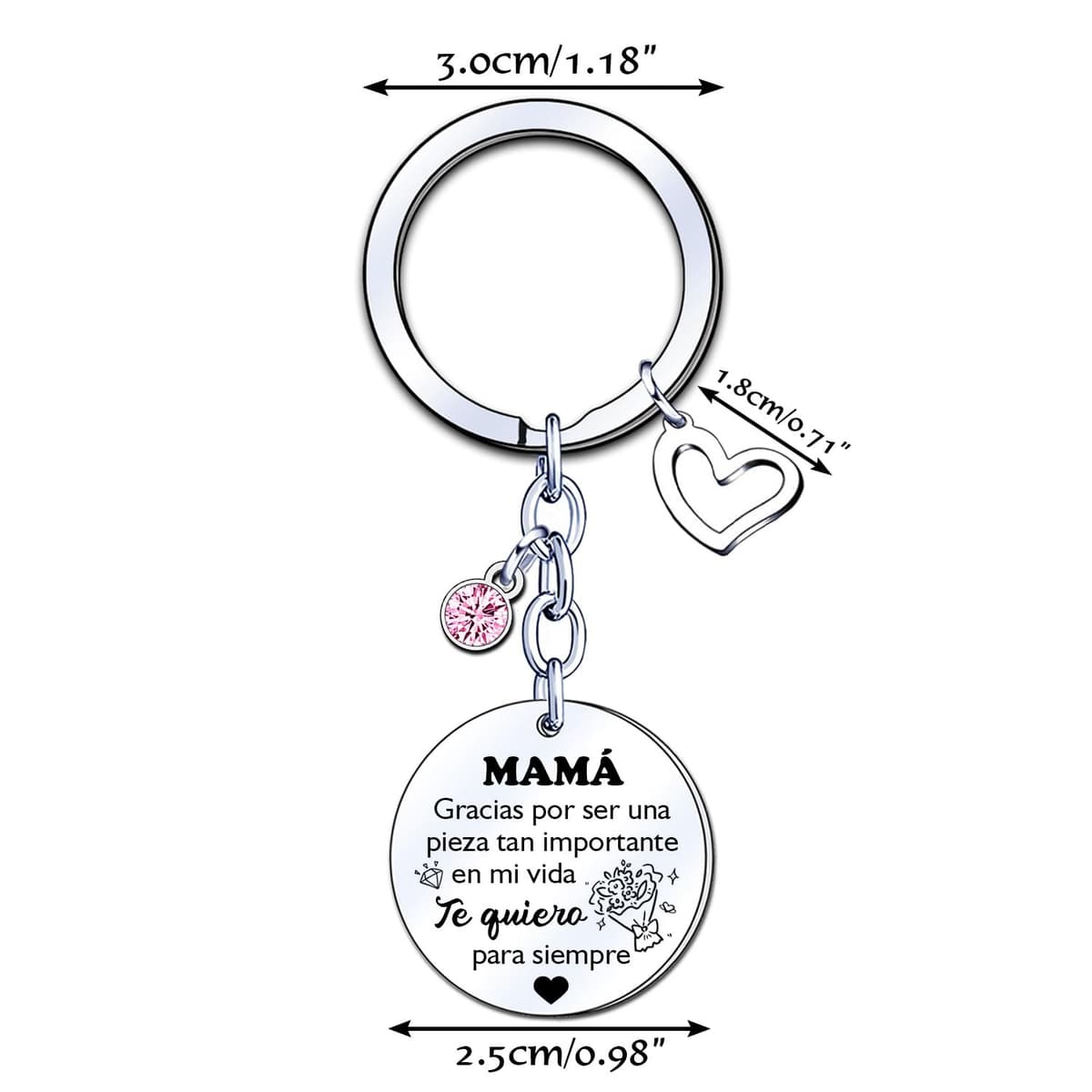Regalos Mamá Llavero Regalo Mamá Madre Llavero regalo personalizado y divertido Regalos para Mamá Madre Pulsera para Mamá Regalos Mujer Regalo para mi mamá de Navidad,Regalos cumpleaños — view 2
