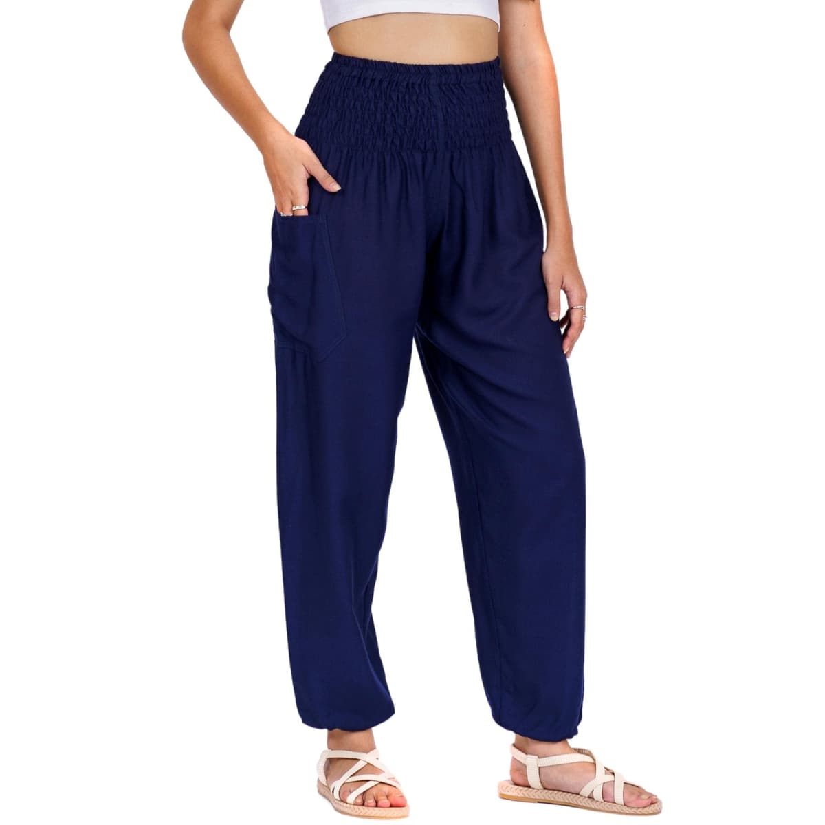 Lofbaz Harem Pants for Women Yoga Boho Hippie Clothing Womens Palazzo Bohemian Pajama Trousers Beach Indian Gypsy Genie Clothes — view 25