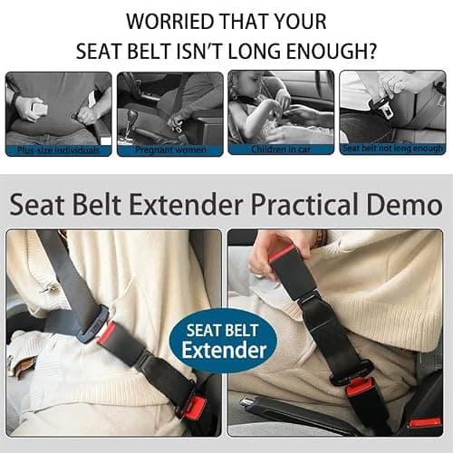 10 Inch Universal Buckle Extender, Restraint Extension, Upgraded Car Buckle Adapter Accessory, Fits Most Vehicle Models — view 5