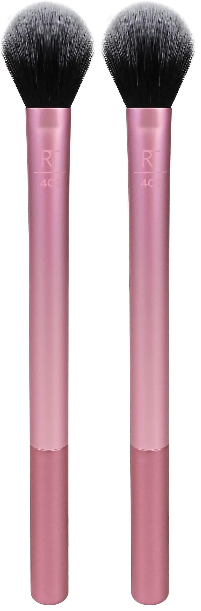 Real Techniques Expert Face Makeup Brush, For Liquid and Cream Foundation, Blush, and Bronzer, Buildable Coverage for Base Makeup, Dense, Synthetic Bristles, Vegan and Cruelty-Free, 1 Count — view 9