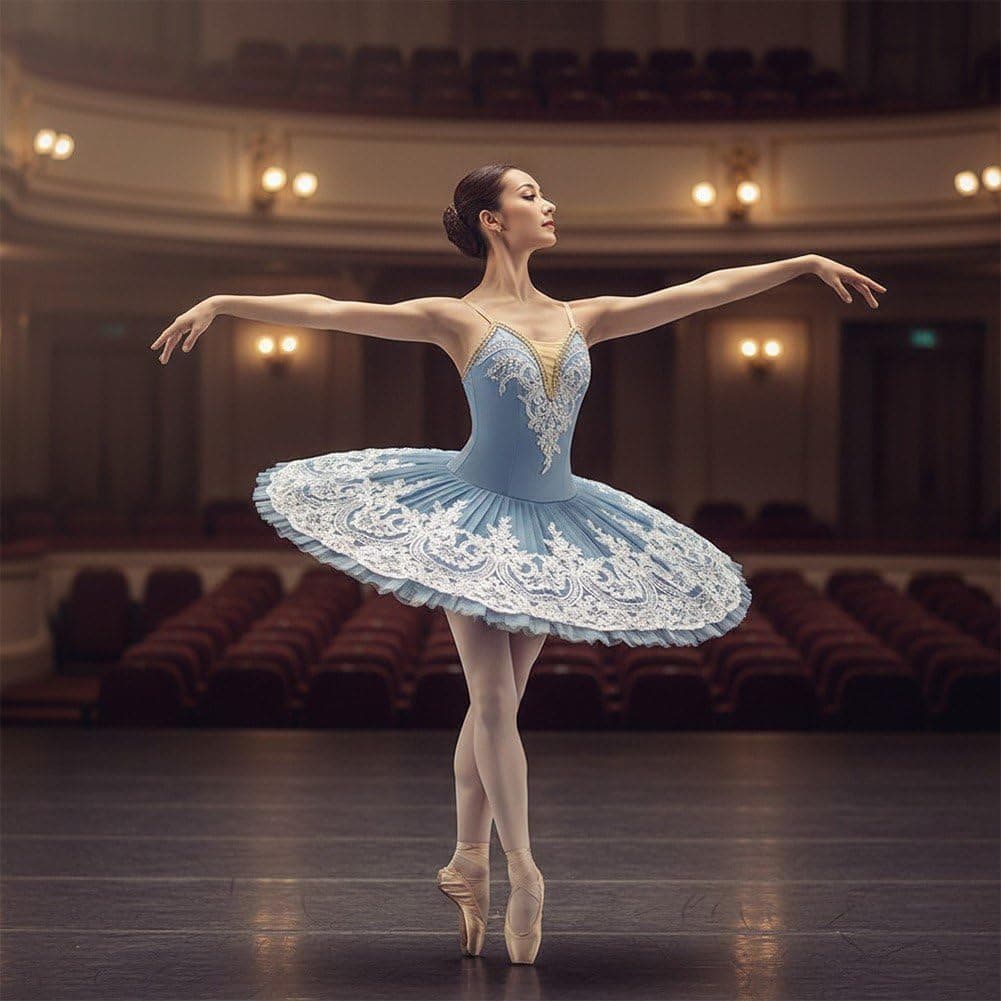 Ymxygz Leotardos De Ballet con Lentejuelas para Mujer, Disfraz De Bailarina del Lago De Los Cisnes, Camisola con Falda, Actuación Profesional, Falda Tutú De Ballet del Lago De Los Cisnes para Adultos — view 3