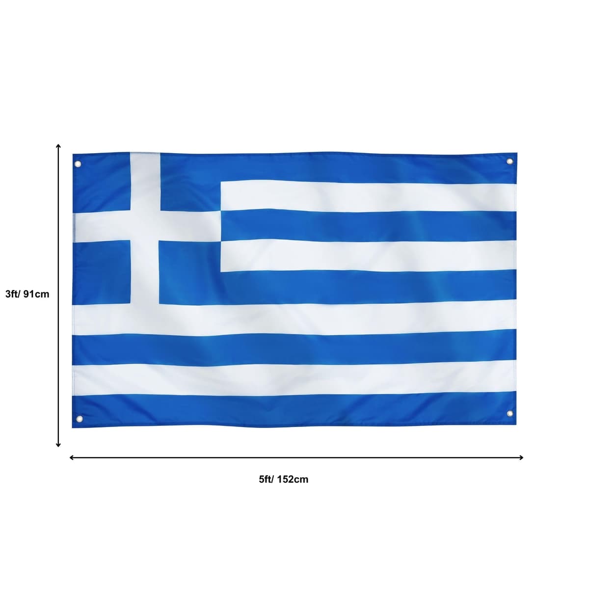 Runesol Cornwall Flag - 91x152cm, 3ft x 5ft, Cornish Flag, 4 Grommets, Eyelet in Every Corner, Premium Quality, Inside & Outside Use, Vivid Colours — view 673