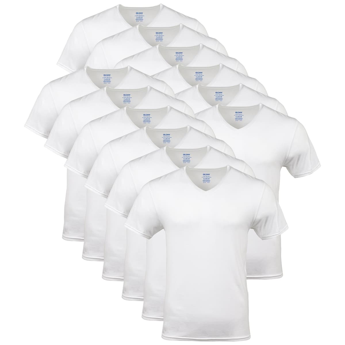 Gildan Men's V-Neck T-Shirts, Multipack, Style G1103 — view 12
