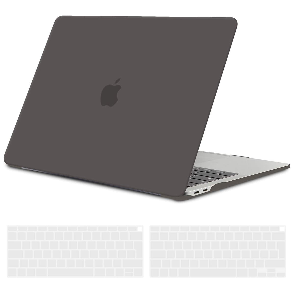 TECOOL Case compatible with MacBook Air M1 & MacBook Air 13 inch Retina 2020 2019 2018 (A2337 A2179 A1932), Plastic Snap On Hard Shell Cover & UK EU Keyboard Protector, Crystal Clear (Glossy) — view 90