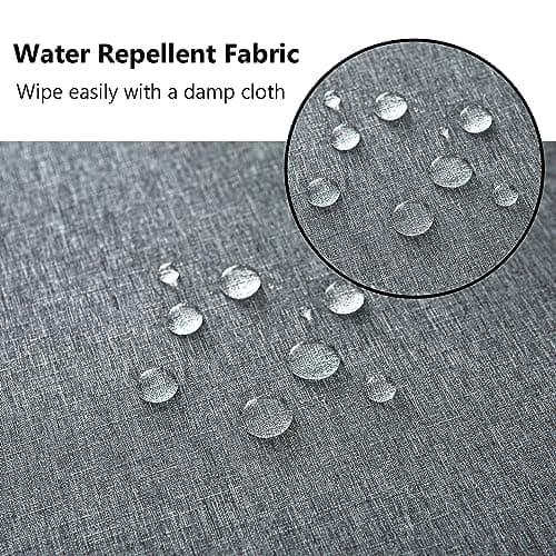 youngseahome Patio Seat Cushion Covers,Washable Slip Covers Replacement,Waterproof Outdoor Furniture Chair Cushion Pillow Seat Cover for Couch,Garden,Sofa,Gray,22"×20"×4"(4 Covers Only) — view 4