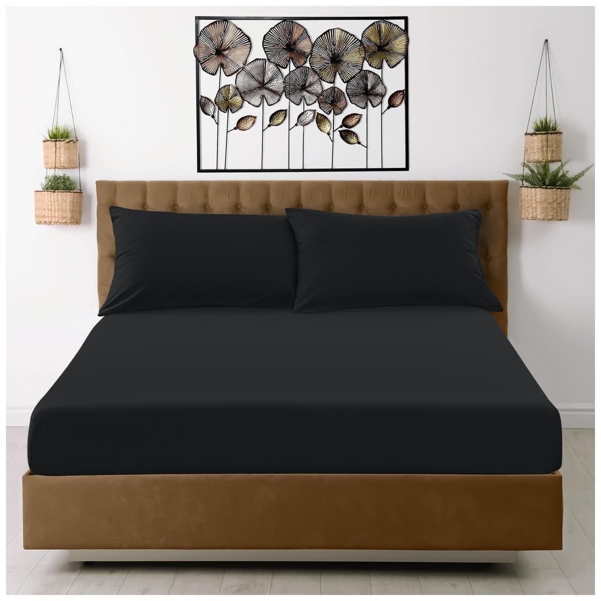 GC GAVENO CAVAILIA Fitted Sheet Single Bed (91 x 190cm) - Grey Bedding Sheets - Plain Dyed Microfiber Bed Sheets Single - (10 inch) 25cm Deep Pocket Bottom Sheet - Easycare - Wrinkle & Fade Resistant — view 59