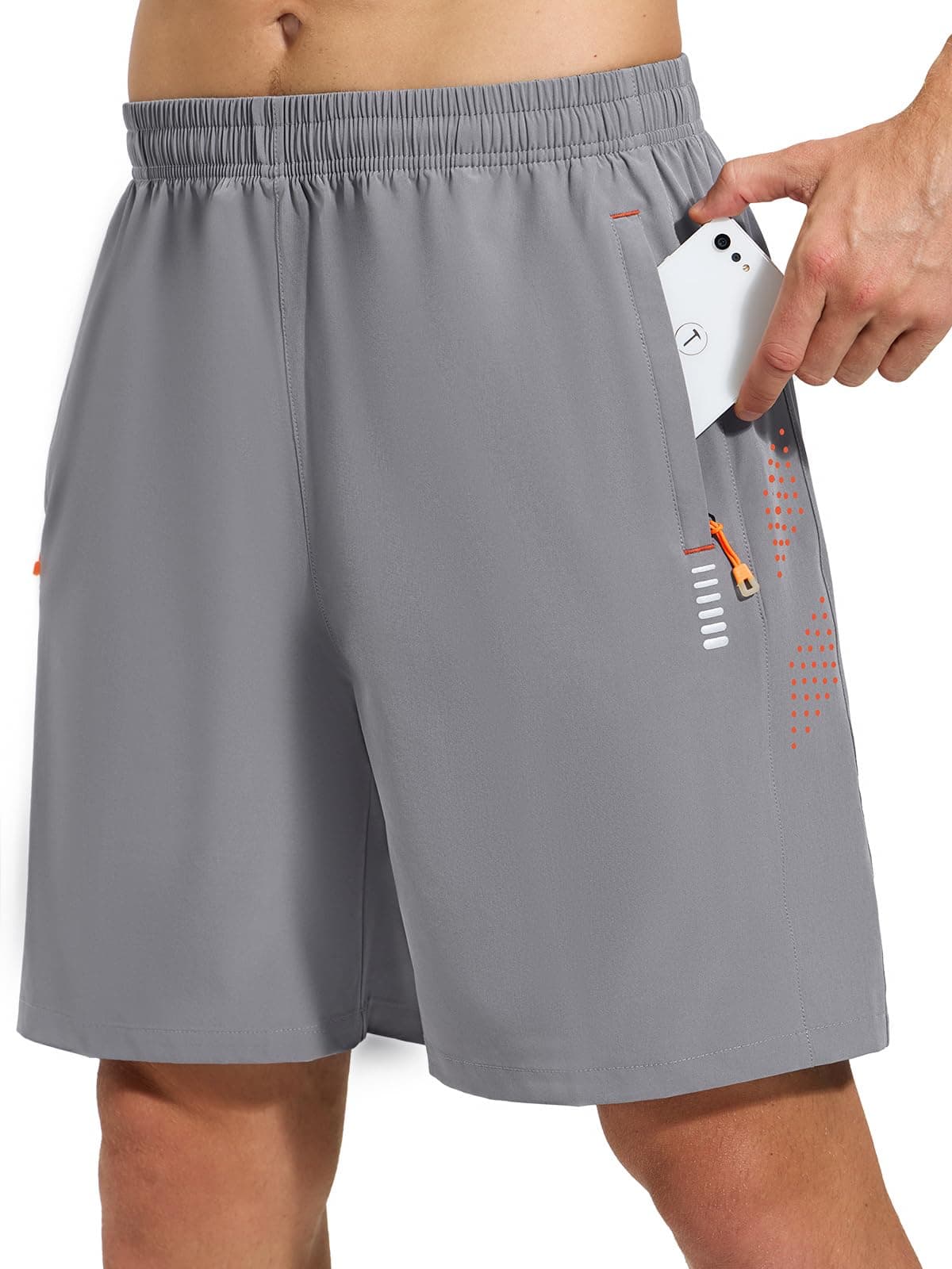 Cimic Pantalon Corto Hombre para con Bolsillo, Transpirables de Secado Rápido Correr Ropa Deportiva Hombre, Gym, Fitness,Tenis — view 11