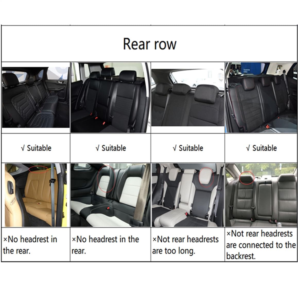 Luxury Car Seat Covers Full Set 5 Seats for Toyota Yaris Black Grey Leather Car Seat Cover Front and Rear Seat Protectors — view 4