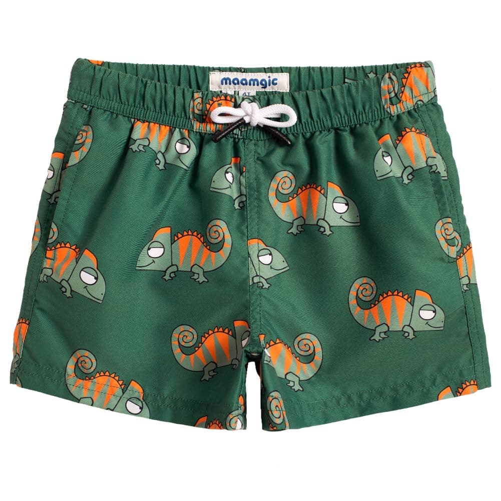 MaaMgic Bañador Niño Ropa de Baño para Niño Secado rápido Interior de Malla Short de Natación Estampado — view 30