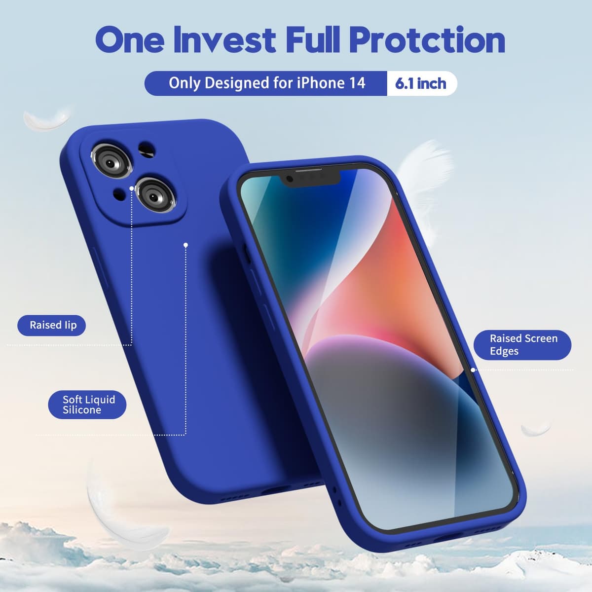 oakxco for iPhone 17 Pro Max Phone Case Liquid Silicone, Cute Thin Slim Grip Soft Rubber Gel for Women Men, Smooth Matte TPU Plain Solid Color Girly Simple Case with Camera Cover, Light Pink — view 250