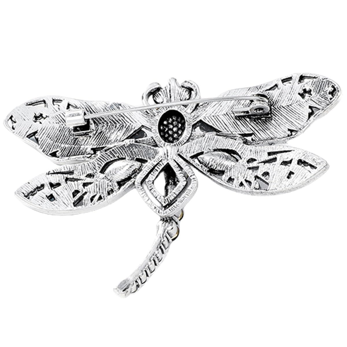 FAIRYGATE Anti Exposure Fixed Brooches Women Unisex Vintage Rhinestone Office Party Brooch Pins Lapel Pin Dress Suit Accessories Boutonniere — view 3