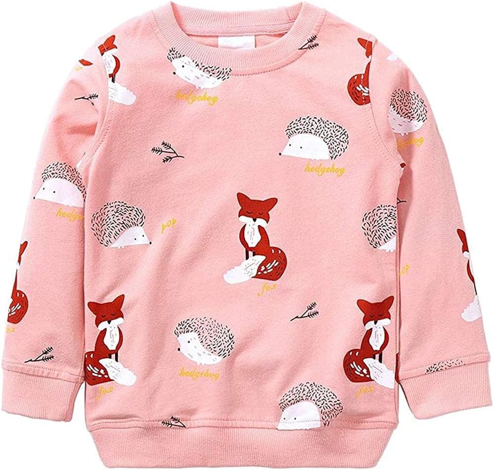 TEDD Sudaderas Niña Unicornio Camiseta Manga Larga 100% Algodón Jersey sin Capucha para Nina 1-12 años — view 23