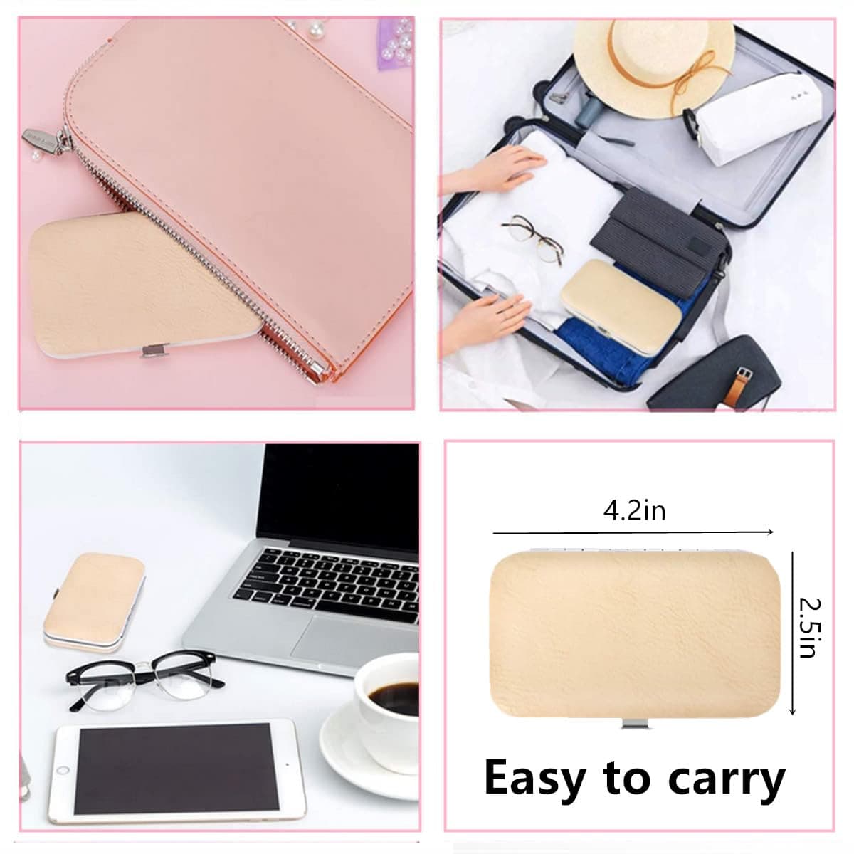 Juego de cortaúñas de acero inoxidable para mujeres y hombres, herramientas de cuidado personal con estuche de viaje portátil, herramientas de manicura y pedicura, kit de aseo para mujeres y hombres — view 9