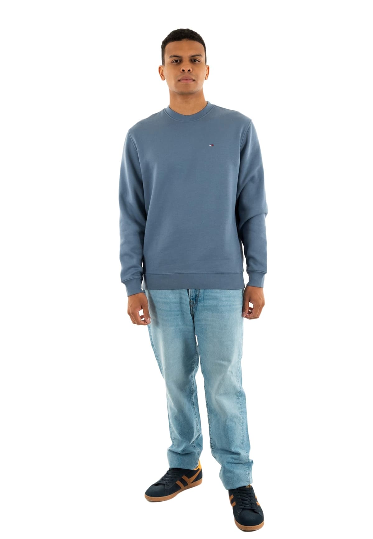 Tommy Jeans Sudadera Hombre Regular Fit Flag Fleece con Cuello Redondo — view 13
