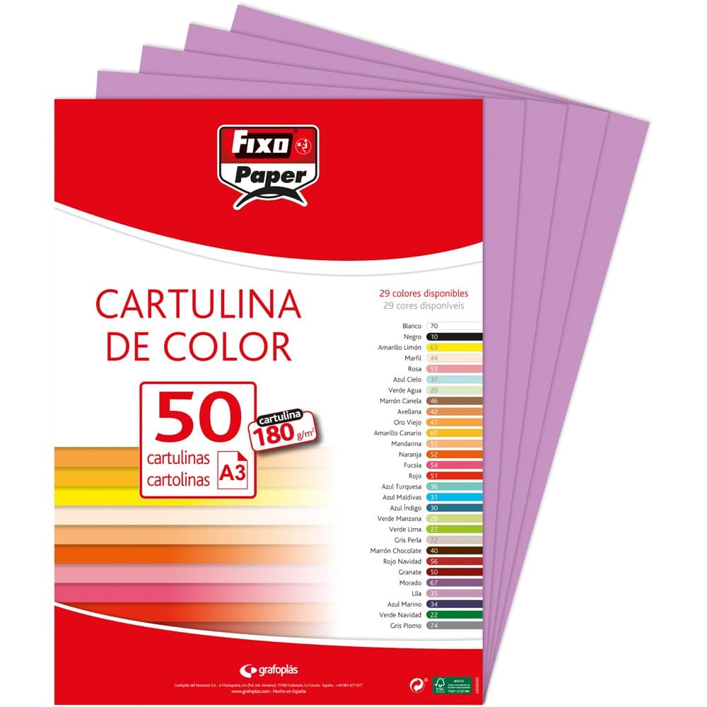 Fixo Paper 11110470 - Pack de 100 – Cartulina blanca A4, 180g — view 39