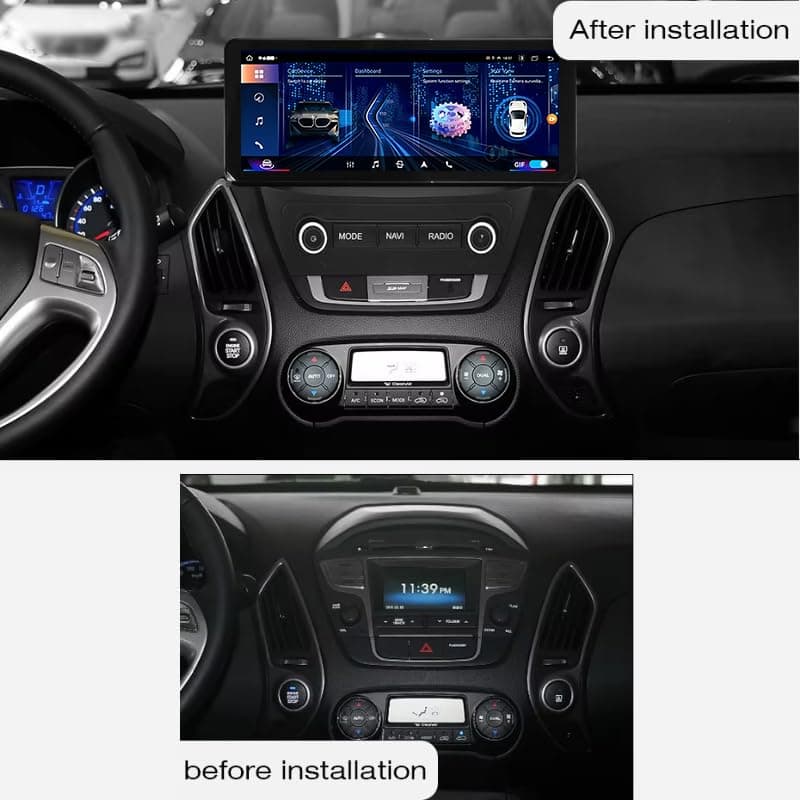 Android 14 Radio Coche Pantalla Táctil 12.3 Pulgadas para Hyundai IX35 2010-2015 Conectar y Usar Navegación GPS Control del Volante 4G WiFi FM Am RDS Enlace Espejo N400 Pro 12.3 8 Core 4G+WiFi 4+64GB — view 2