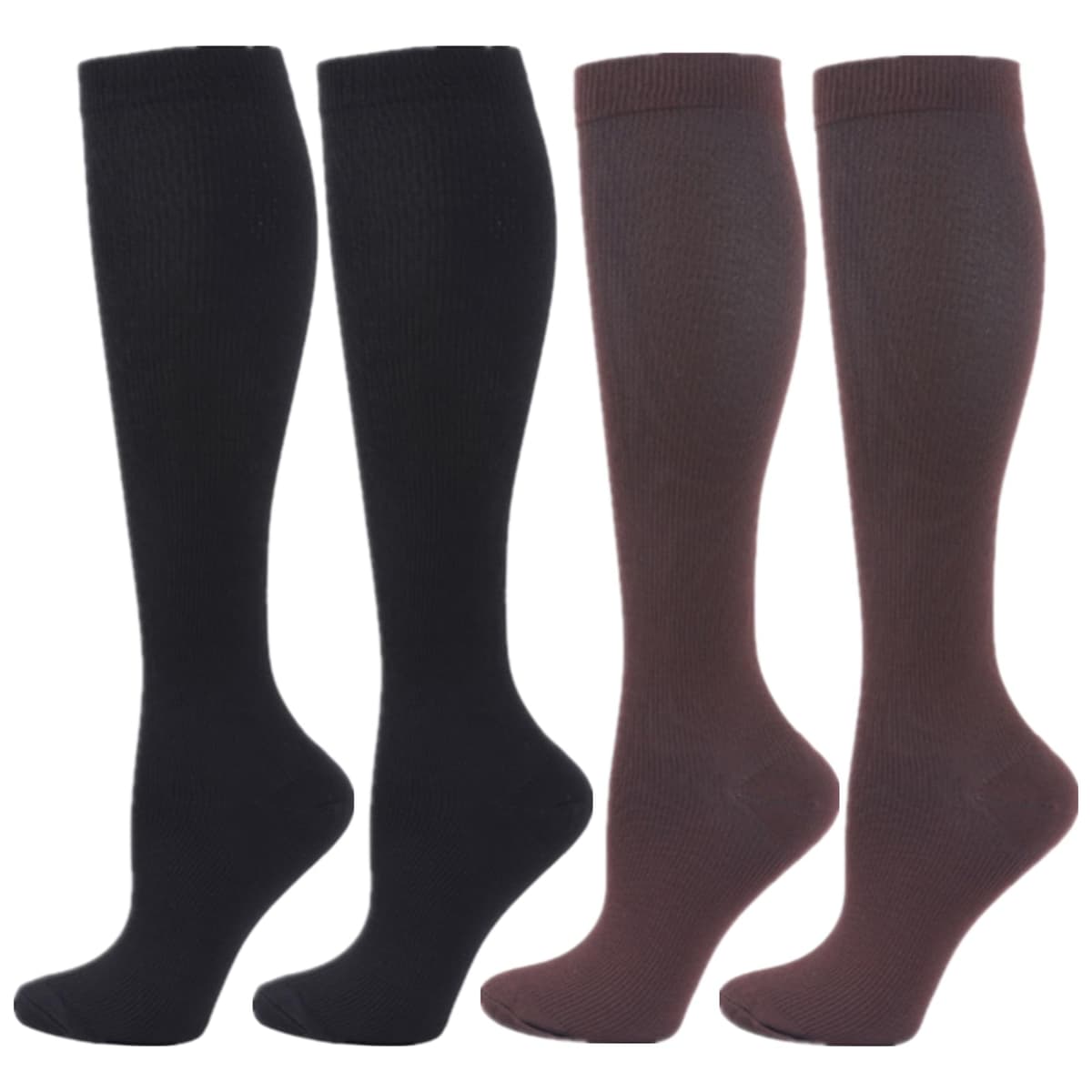 Compression Socks for Women Men, 2/3/4/6 Pairs 20-25mmHg Knee High Socks Compression Stockings for Sport, Athletic, Edema, Diabetic, Varicose Veins, Travel, Pregnancy, Nursing — view 15