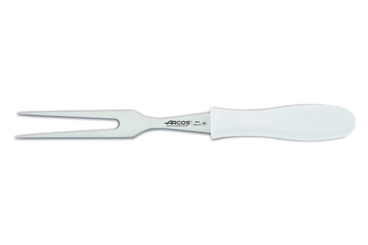 Arcos Serie 2900 - Cuchillo Santoku con Alveolos - Hoja de Acero Inoxidable Nitrum de 180 mm - Mango inyectado en Polipropileno Color Rojo — view 25