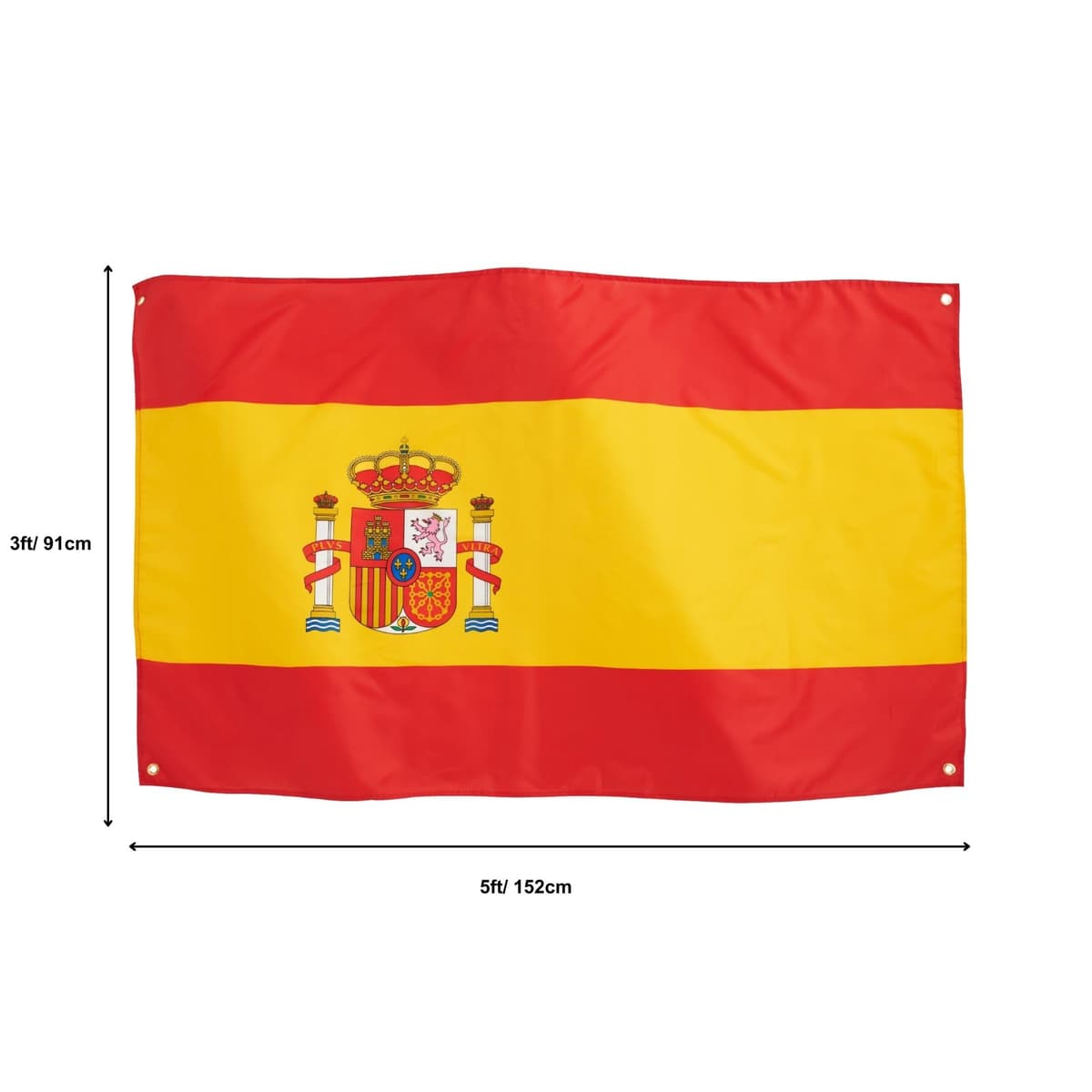 Runesol Bandera España 3x5, 91x152cm, Premium Banderas De Espana, 4 Ojales, Ojal De Latón En Cada Esquina, Banderas La Roja, Interior, Exterior, Día de San José — view 2