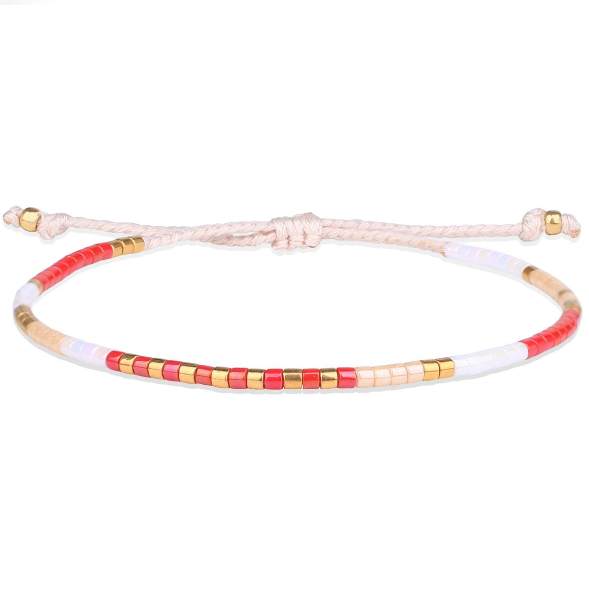 KELITCH Pulseras Amistad con Cuentas Concha Cristal Color Bohemio Pulsera Hecha A Mano Brazaletes Joyería para Mujer — view 18