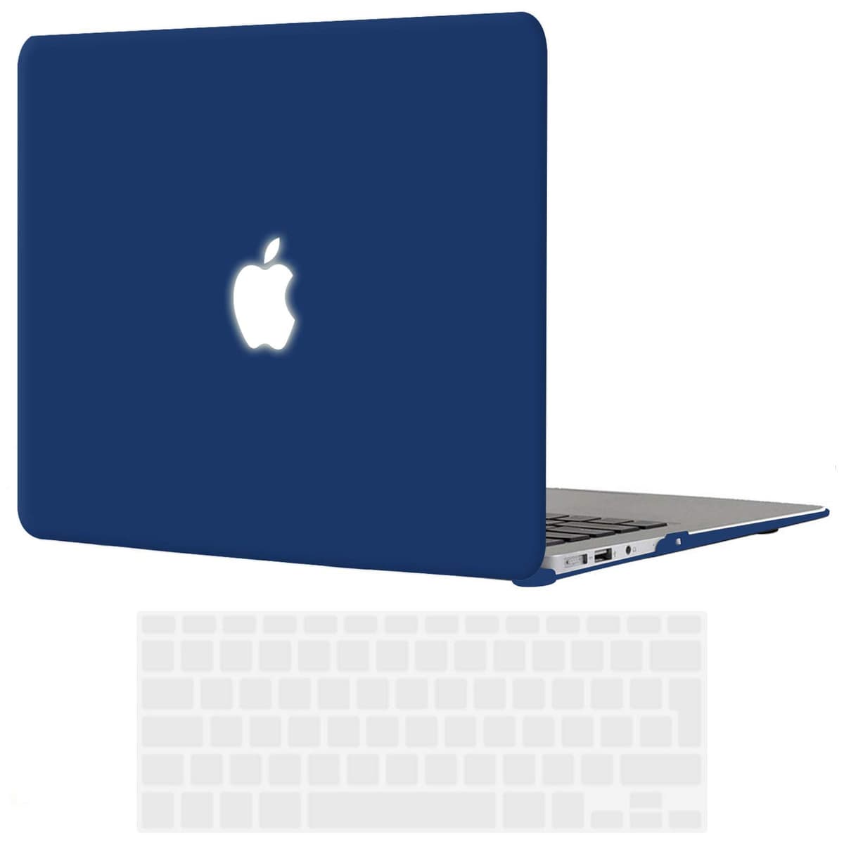 TECOOL Case compatible with MacBook Air M1 & MacBook Air 13 inch Retina 2020 2019 2018 (A2337 A2179 A1932), Plastic Snap On Hard Shell Cover & UK EU Keyboard Protector, Crystal Clear (Glossy) — view 66