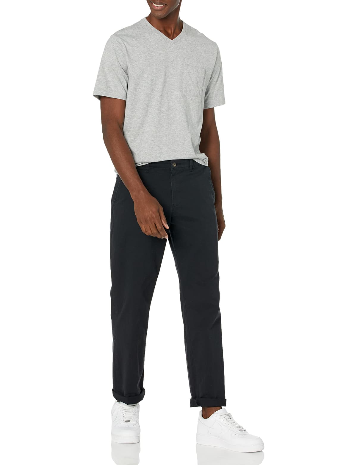 Amazon Essentials Men's Classic-Fit Casual Stretch Chino Casual Trousers — view 5