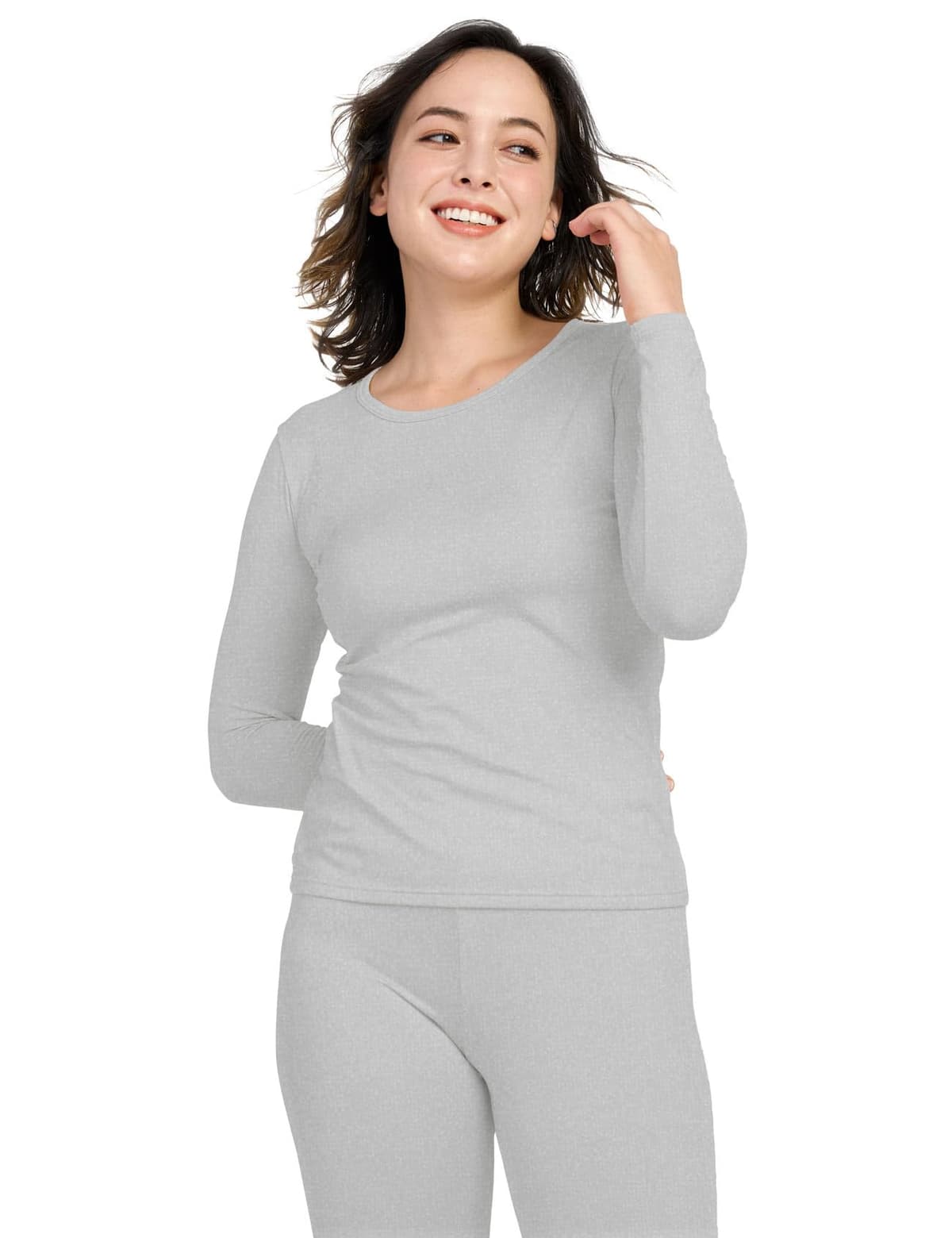 LAPASA Camiseta Termica Manga Larga Mujer (Pack de 1 & 2) Extra Cálido Camisa Interior Thermal Top Baselayer Frío Extremo Elastico Montaña Esqui Deporte Invierno L15/L39/L42 — view 7
